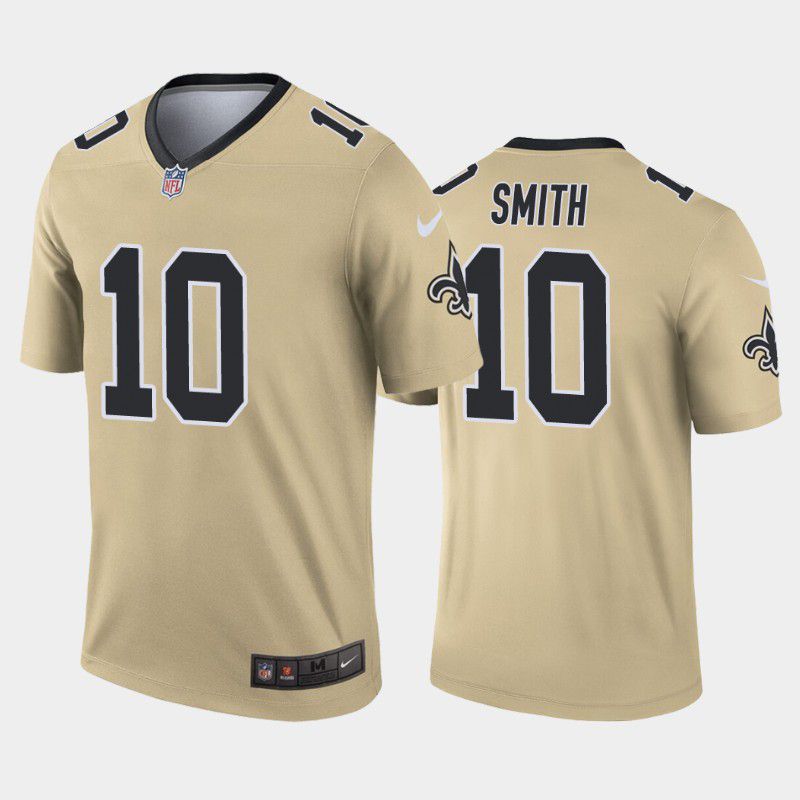 Men New Orleans Saints #10 Tre Quan Smith Nike Gold Inverted Legend NFL Jersey->new orleans saints->NFL Jersey